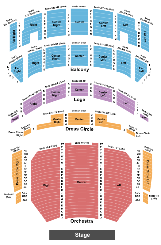 Nederlander Theatre Ali Musical Seating Chart